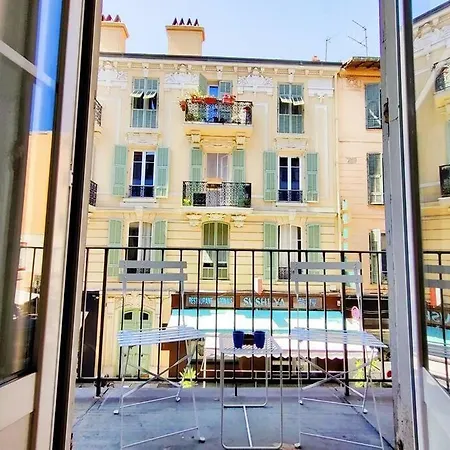 公寓 Center, Chic For 2-4, Balcony, Ac 尼斯